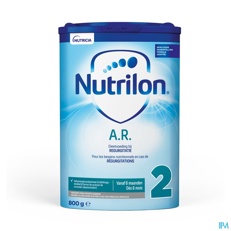 Nutrilon AR 2 En cas de régurgitations Bébé 6-12 mois lait en poudre Boite 800g