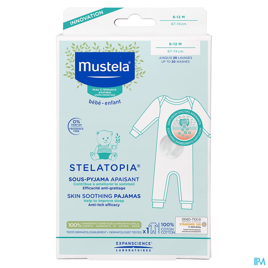 Mustela Stelatopia® sous-pyjama apaisant 6-12m