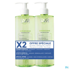 Svr Sebiaclear Eau Micellair Duo Fl 2x400ml