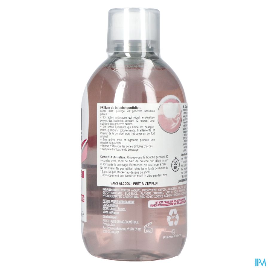 Eludril Gums — Bain de bouche quotidien soin gencives sensibles