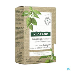 Klorane - Shampoing masque à la poudre d’Ortie BIO – cuir chevelu gras