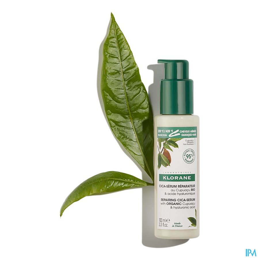 Klorane — Cica-sérum Réparateur au Cupuaçu BIO & acide hyaluronique — Cheveux très secs, abîmés