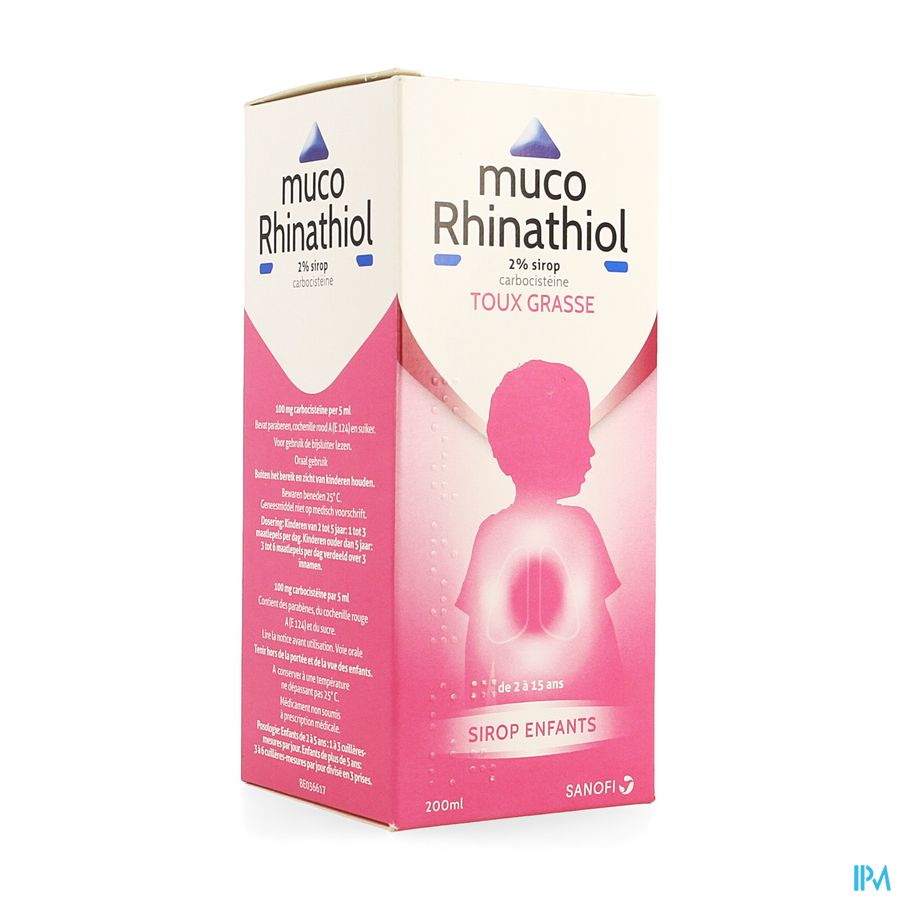 Muco Rhinathiol 200ml enfants - Toux grasse
