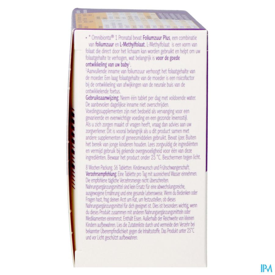 Omnibionta Pronatal 1desir Debut Gross 8sem Comp56