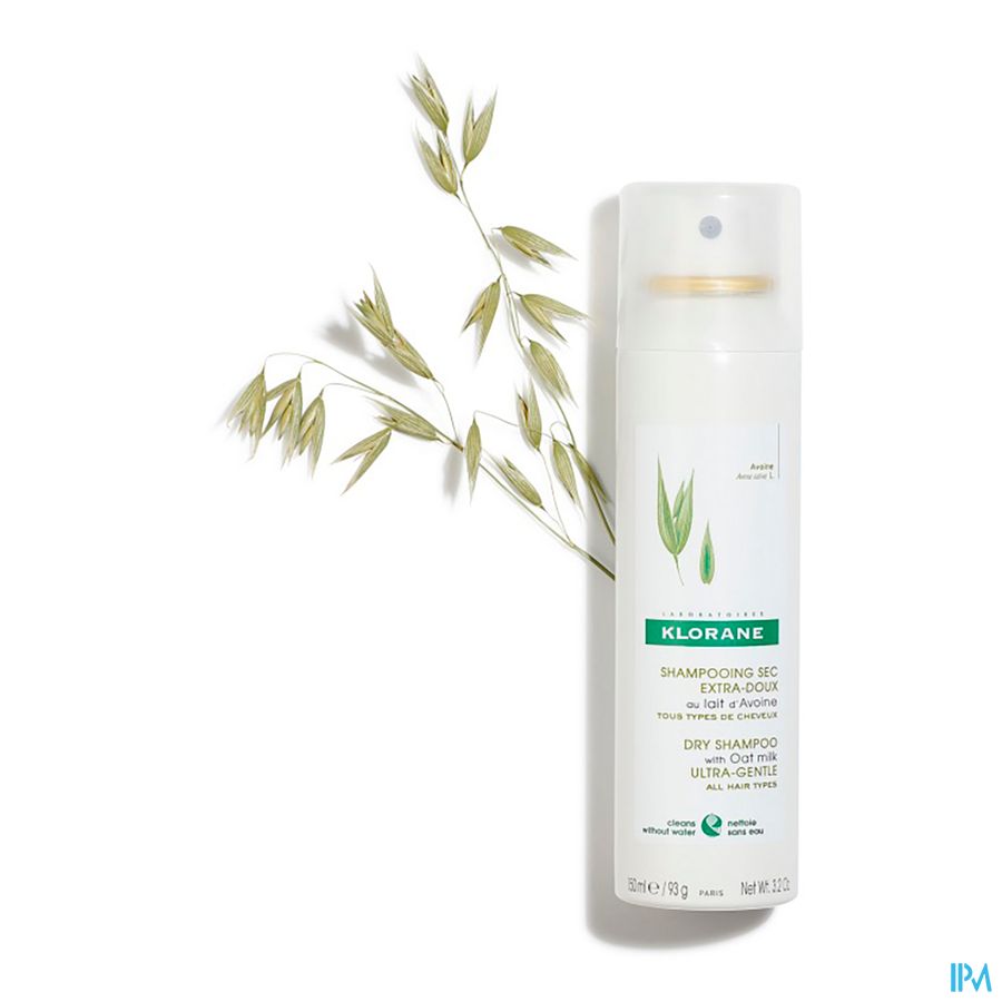 Klorane - Shampoing sec extra-doux au lait d’Avoine - L’original - Tous types de cheveux