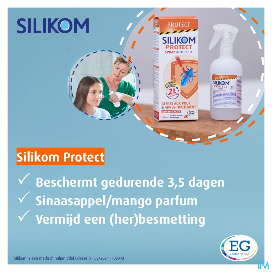 Silikom Protect Lotion A/poux Spray 200ml