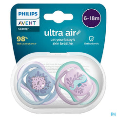 Philips Avent Sucette +6m Ultra Air Animaux Mix
