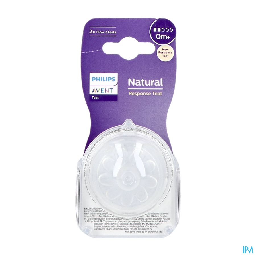 Philips Avent Natural 3.0 Tetine 0m+ T2 1