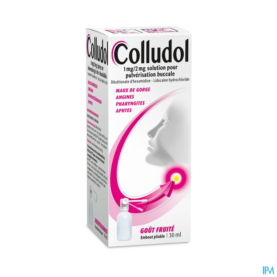 Colludol Spray buccal pour pulvérisation buccale - contre les maux de gorge