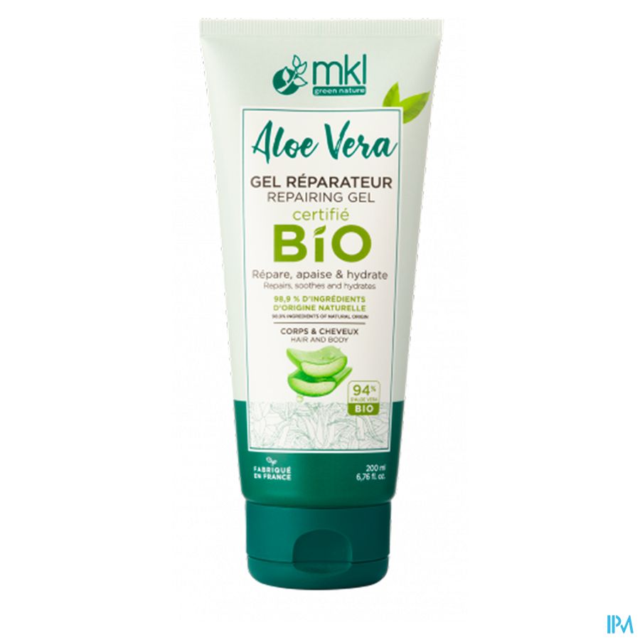 Aloe Vera Gel Reparateur Bio Tube 200ml