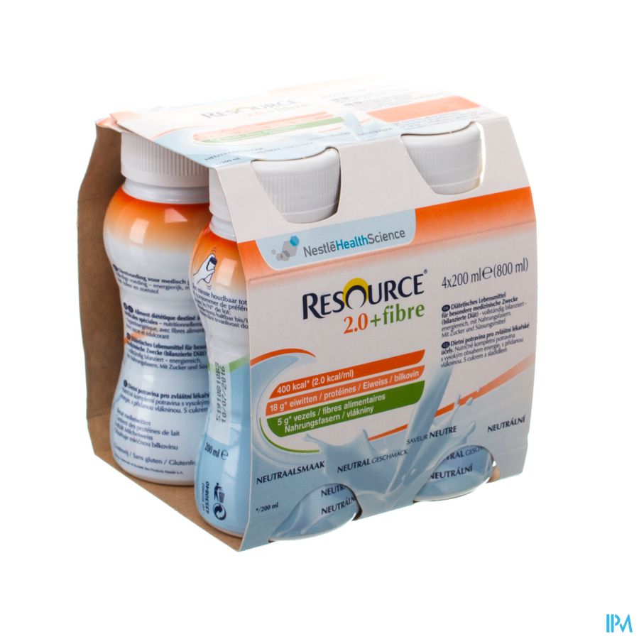 Resource 2.0 Fibre Neutre 4x200ml 12100792