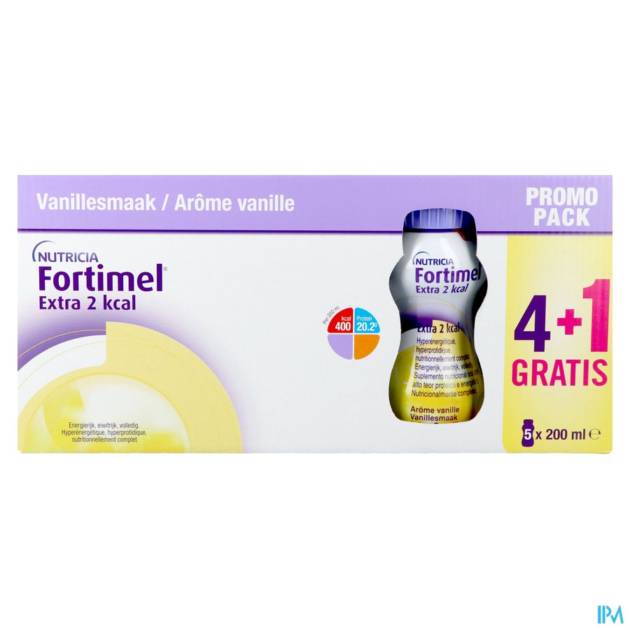 Fortimel Extra Vanille 2kcal Promopack 4+1 5x200ml