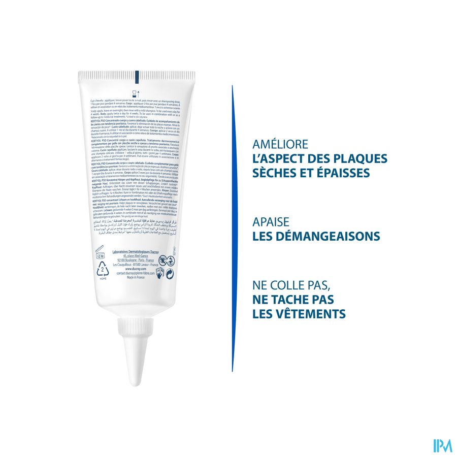Ducray KERTYOL P.S.O. Concentré corps et cuir chevelu - Soin d'accompagnement des peaux à tendances psoriasique