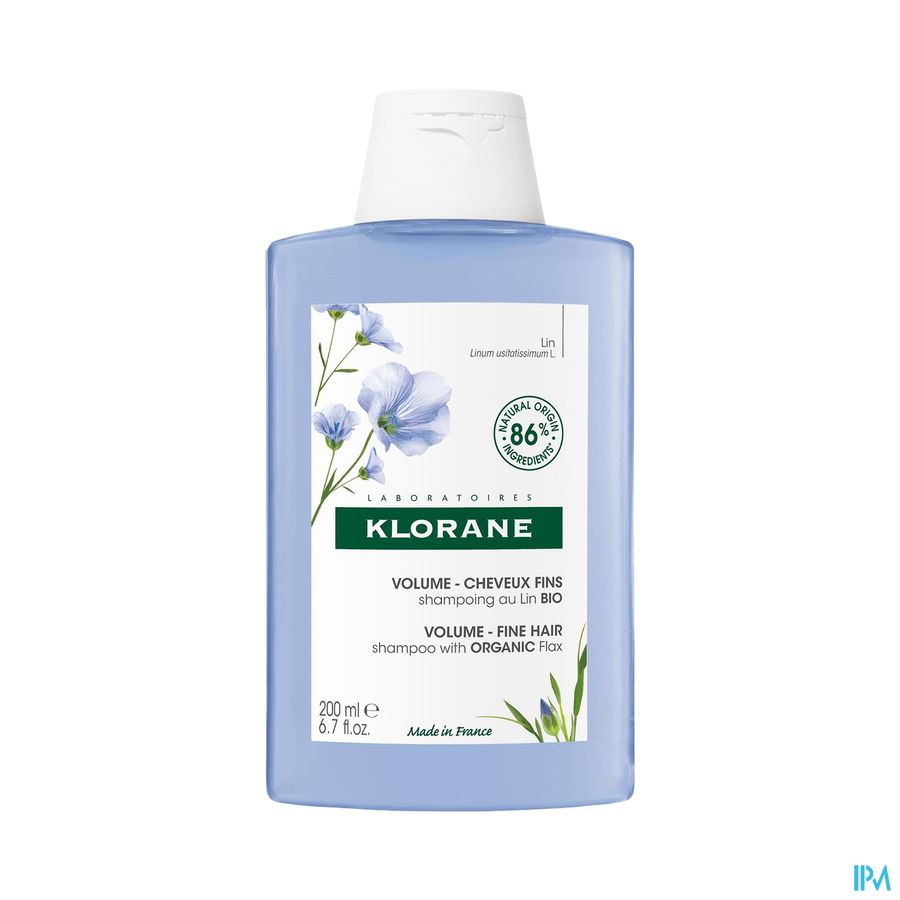 Klorane - Shampoing au Lin BIO - Volume - Cheveux fins