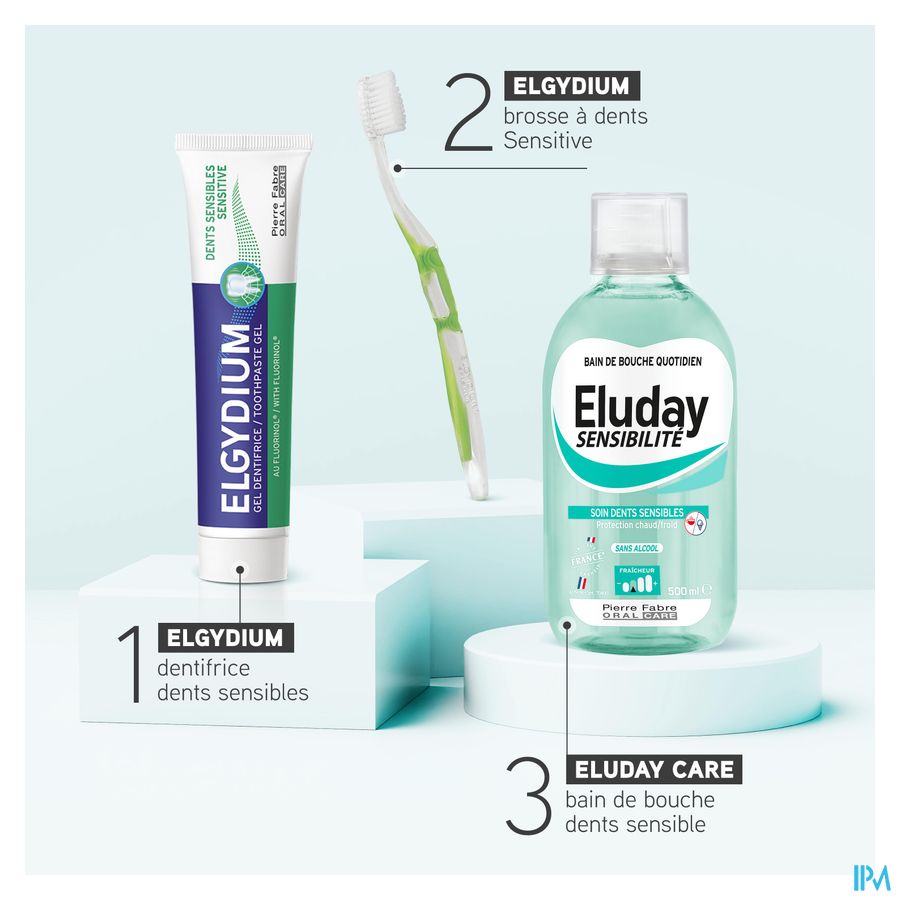 ELGYDIUM Sensitive - brosse à dents souple