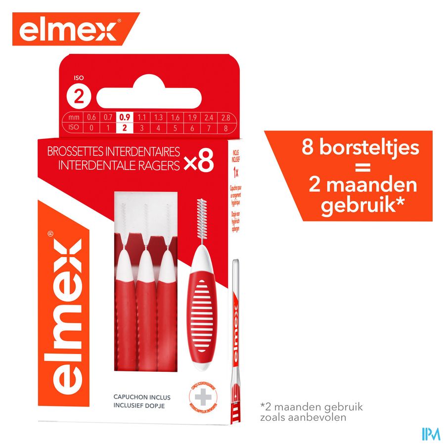 Elmex Set Brossettes Interdentaires Iso 2 0,9mm 8