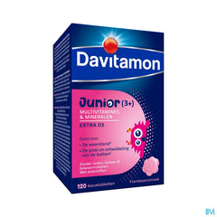 Davitamon® Junior Goût Framboise Multivit. 120 Compr. À Croquer À Partir De 3 Ans