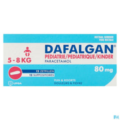 Dafalgan Pediatrique 80mg Suppo 12