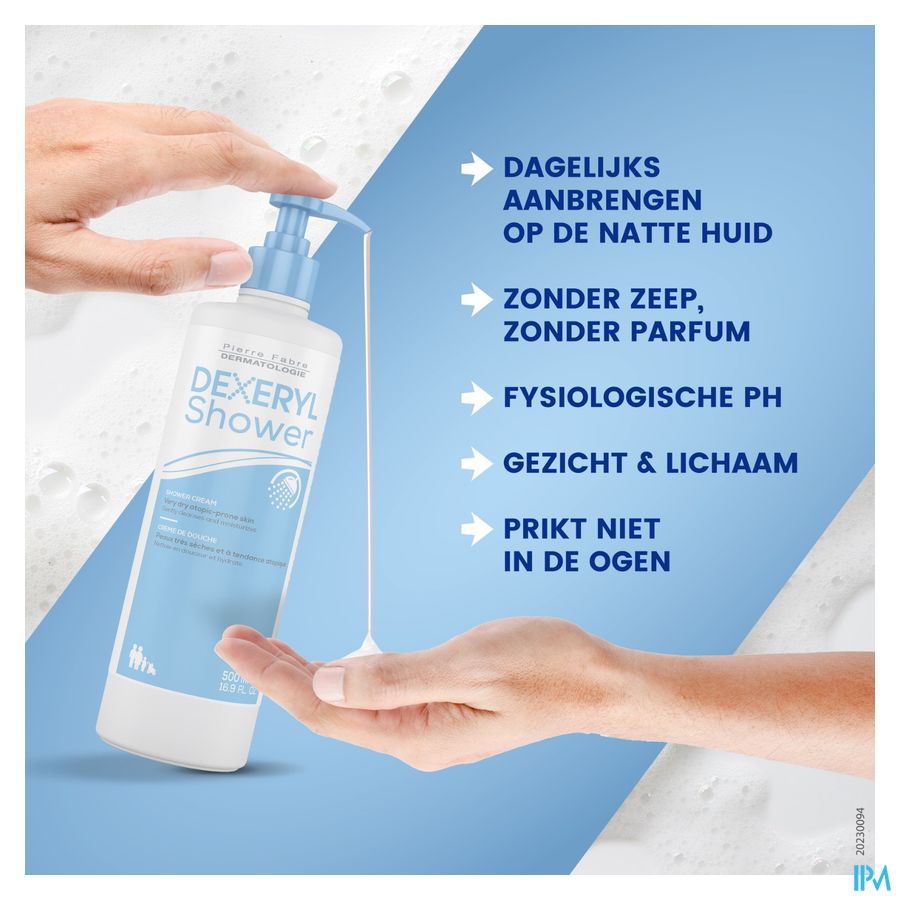 DEXERYL SHOWER Crème de douche 500 ML Hygiène peau sèche et à tendance atopique