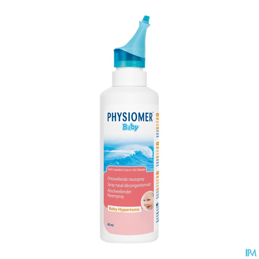 Physiomer® Spray Baby Hypertonique 60 ml Nez Bouché Bébé