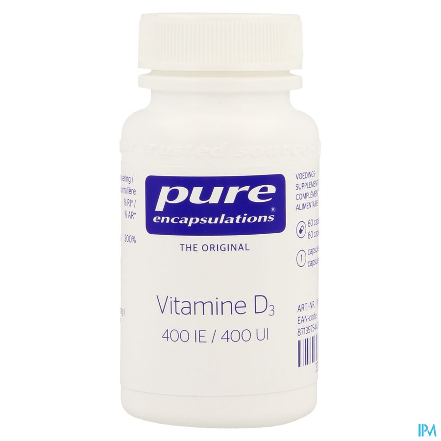 Pure Encapsulations Vitamine D3 400ui Caps 60