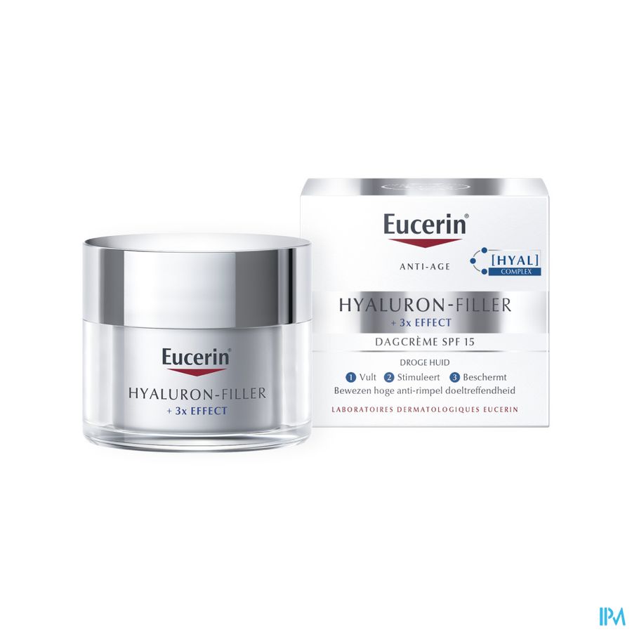 Hyaluron-Filler + 3x Effect Soin de Jour SPF 15 Peau Sèche Anti-Rides & Anti-Âge Pot 50ml