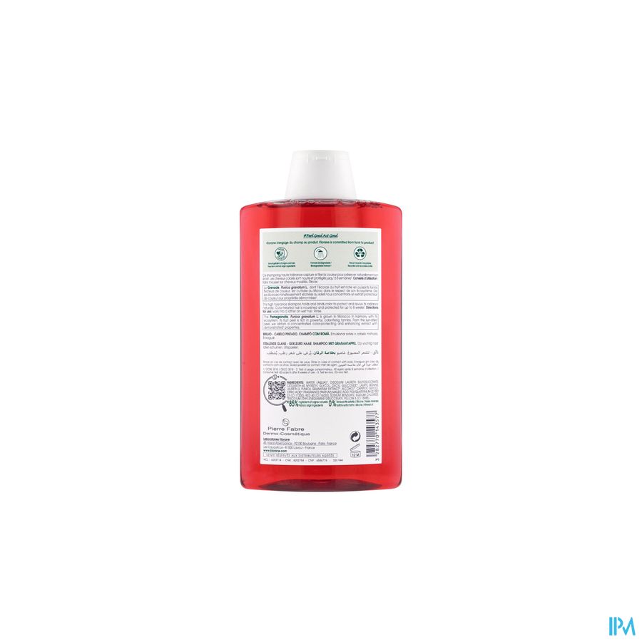 Klorane - Shampoing à la Grenade - Eclat - Cheveux colorés