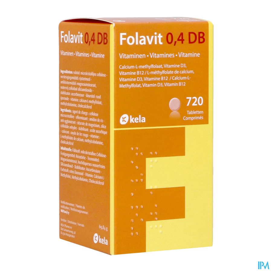 Folavit 0,4mg Db Comp 720