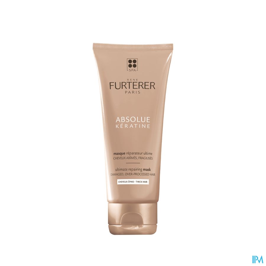 René Furterer Masque réparateur ultime - Cheveux épais - Masque à la Kératine pour cheveux abimés - ABSOLUE KERATINE
