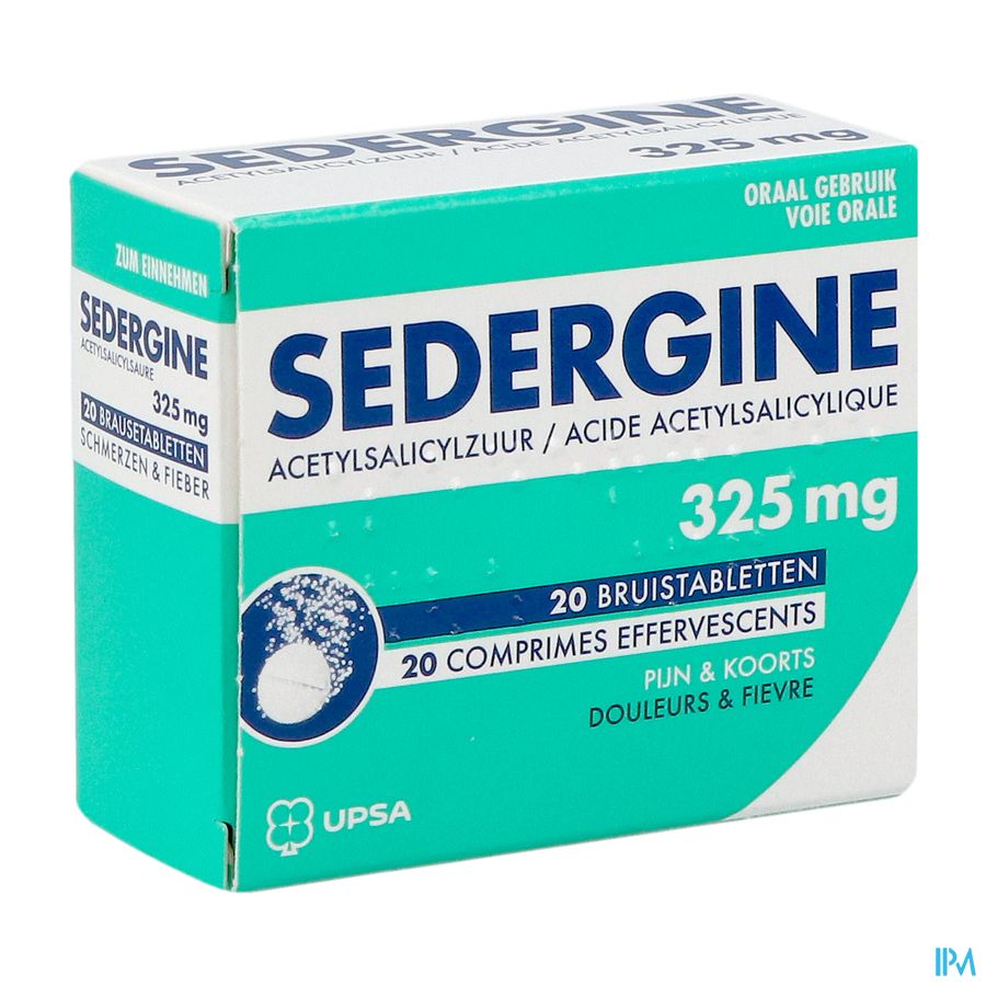 Sedergine 325mg Comp Efferv. 20 Nf