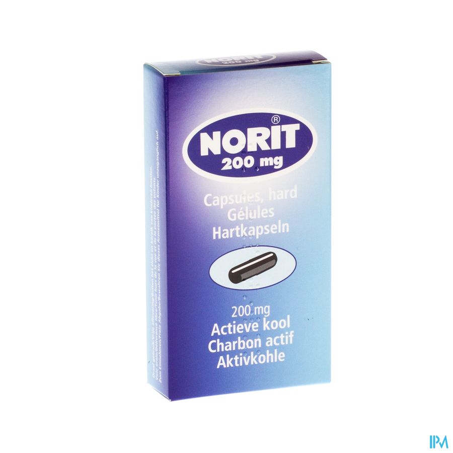 Norit 200 mg 30 gélules capsules charbon activé	Antidiarrhéiques Kela Pharma