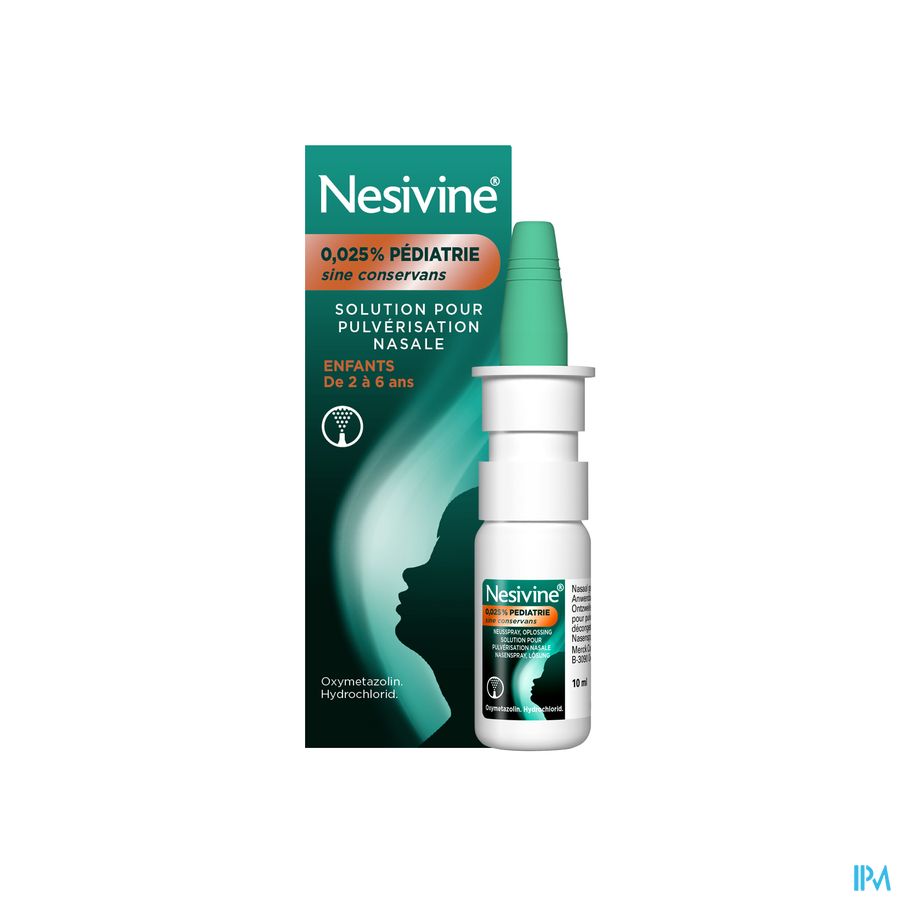 Nesivine 0,025% Sine Conserv Ped Spray Nas 10ml