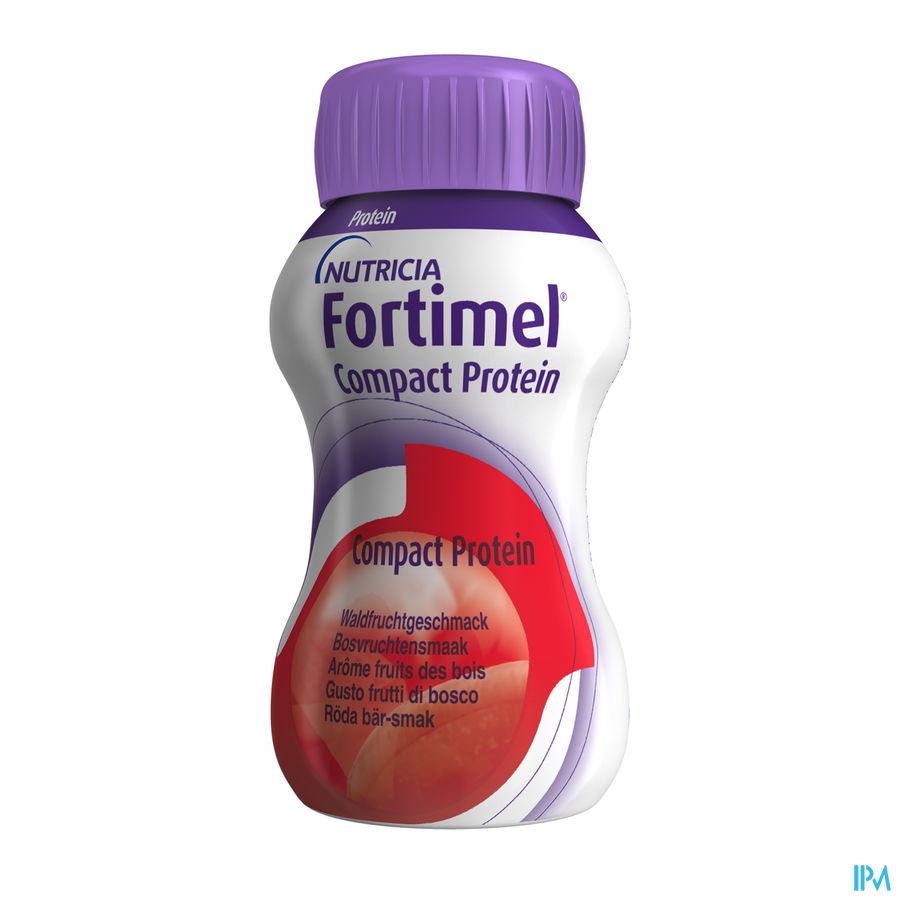 Fortimel Compact Protein Goût Fruits De La Forêt Bouteilles 4x125ml