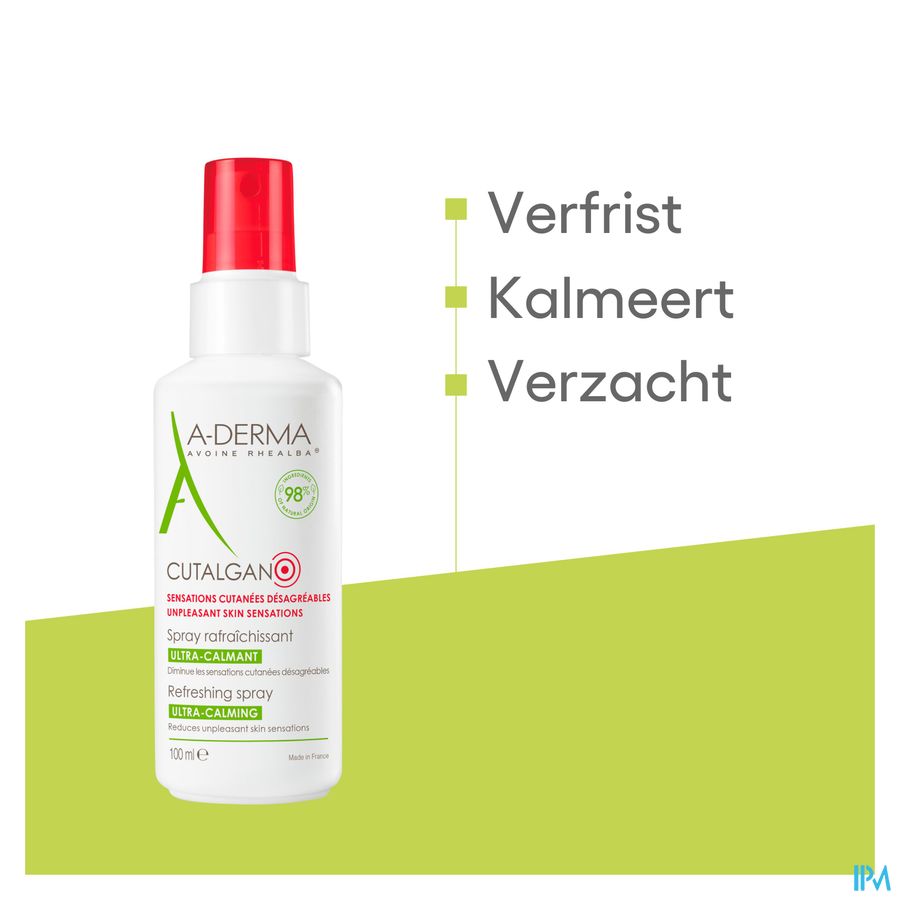 A-DERMA - CUTALGAN SPRAY RAFRAÎCHISSANT ULTRA-CALMANT - Spray rafraîchissant Apaise Effet pansement