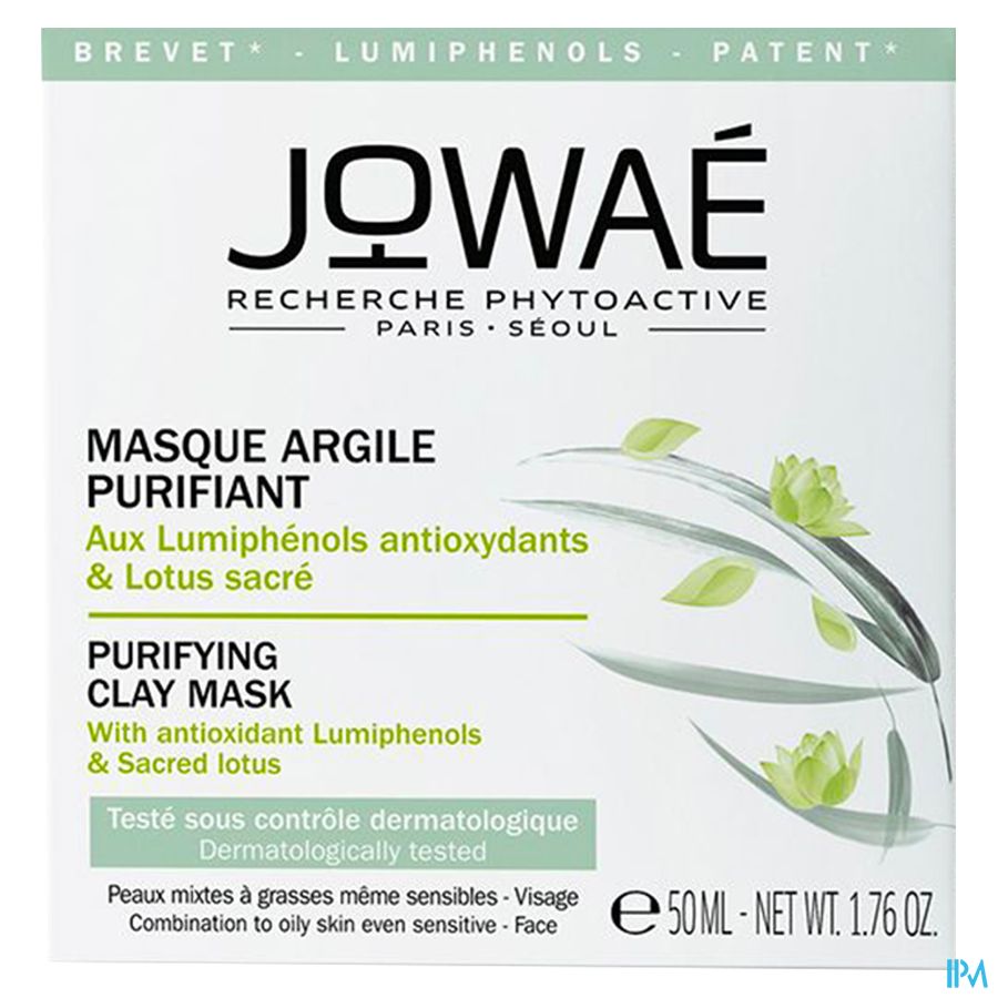 Jowae Masque Argile Purifiant Pot 50ml