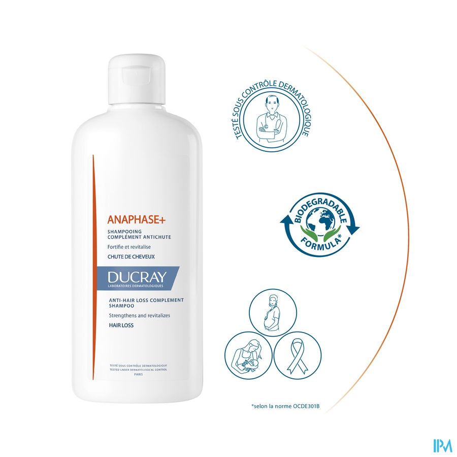 Ducray ANAPHASE+ shampooing antichute de cheveux 400ml