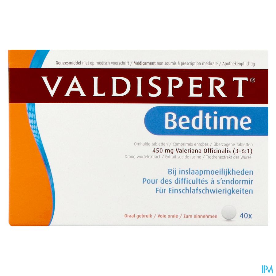 Valdispert Bedtime 40 comprimés - problèmes d'endormissement