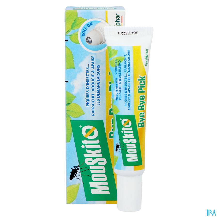 Mouskito Bye Bye Pick 15 ml - Roller rafraichit & apaise après piqûres d'insectes