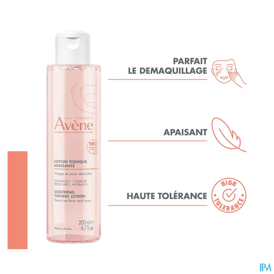Eau Thermale Avène - Lotion tonique apaisante visage et yeux sensibles