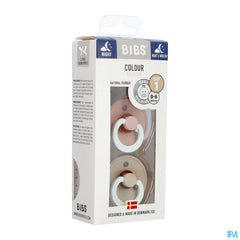 Bibs 1 Sucette Duo Glow In Dark Vanilla/blush