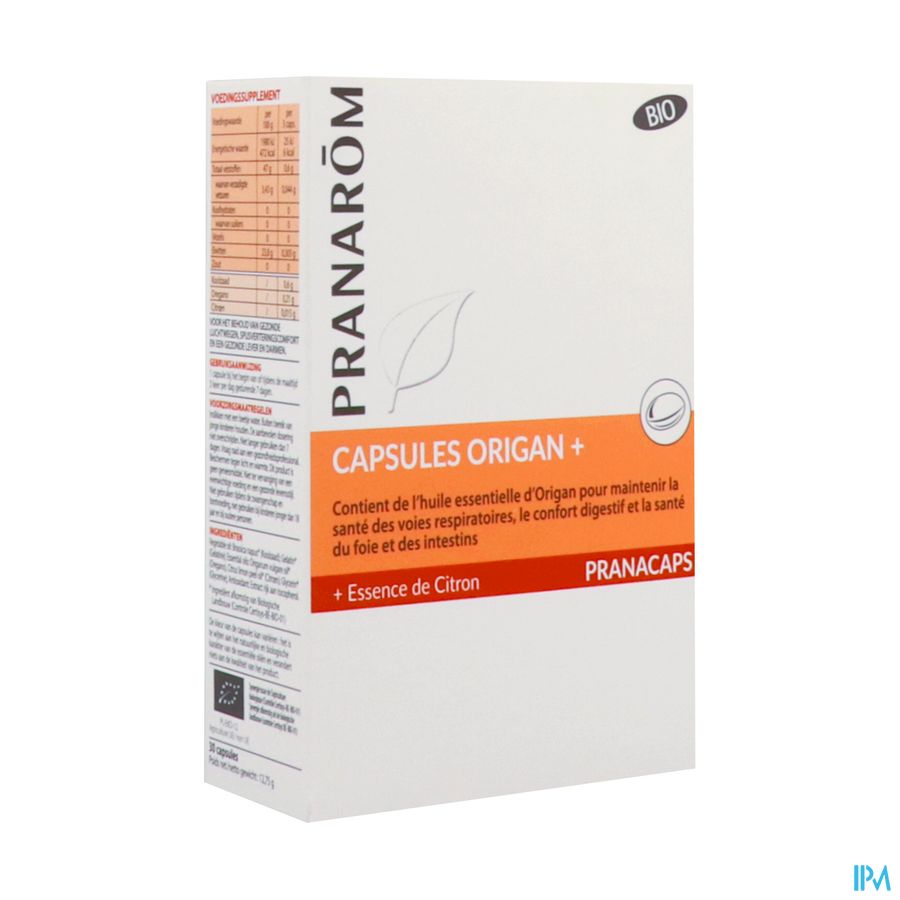 Pranacaps Origan+ Caps 30 Pranarom