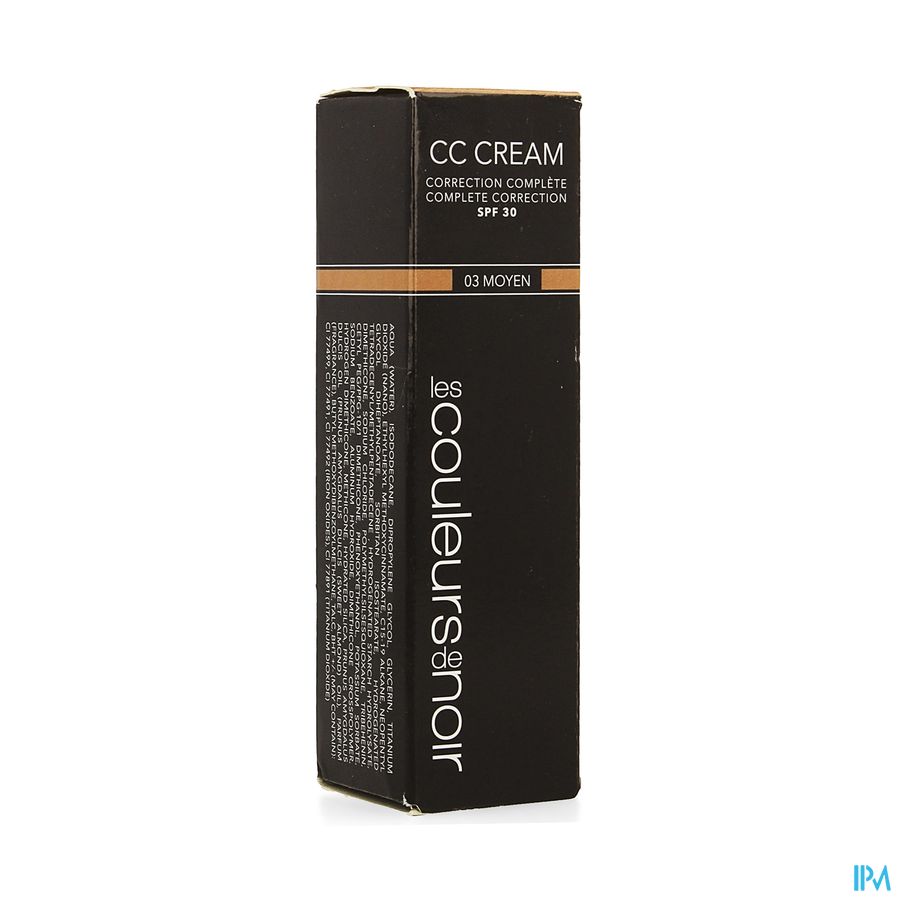 Couleurs De Noir Cc Cream Spf30 03 Moyen 30ml