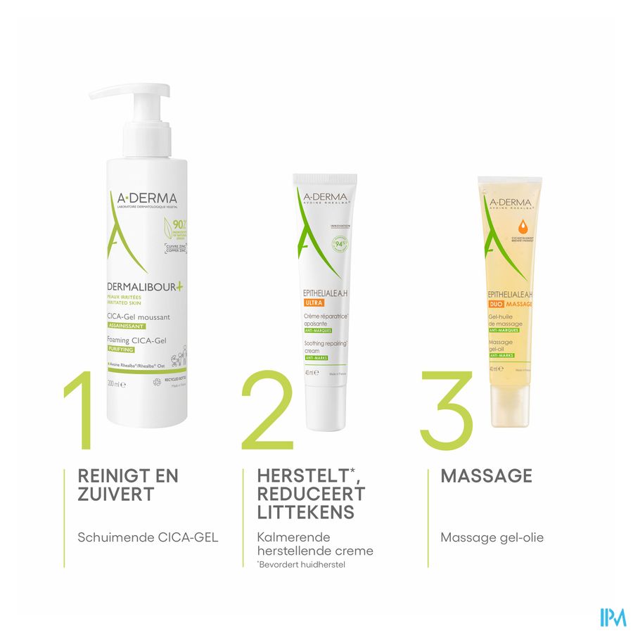 A-DERMA - EPITHELIALE A. H. ULTRA CRÈME RÉPARATRICE APAISANTE - Soin cicatrisant anti-marques, anti-douleur, Post-peeling, post-laser