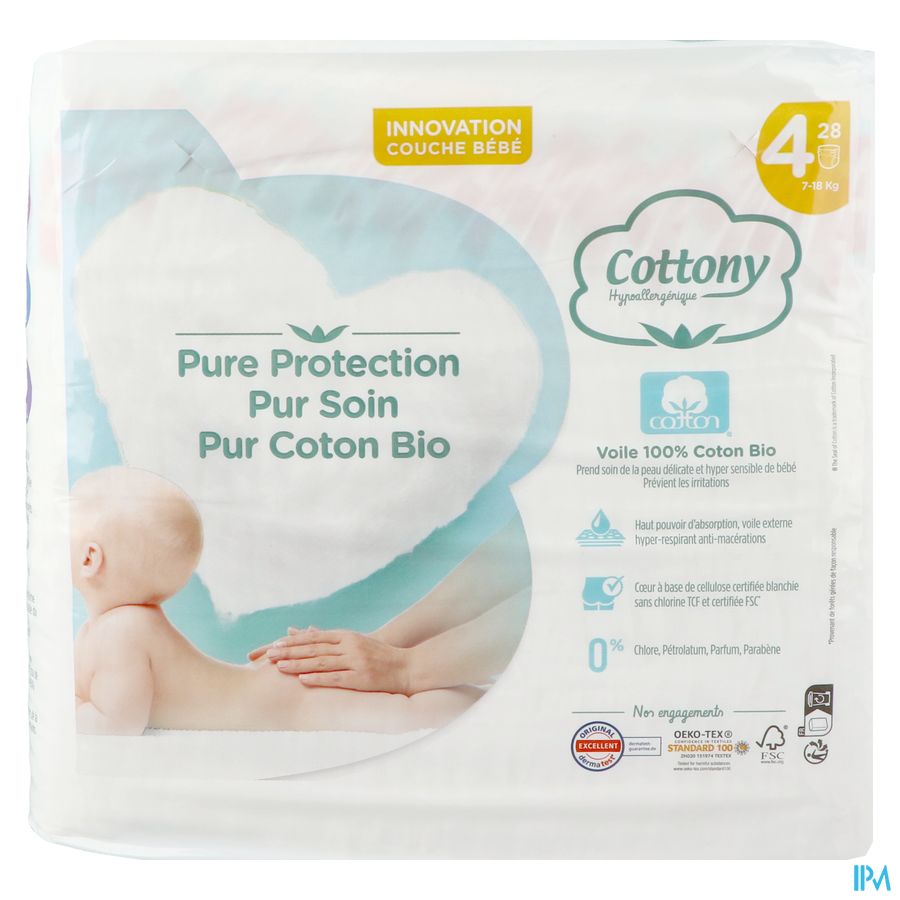 Cottony Baby Diapers Size 4 7 - 18kg 28