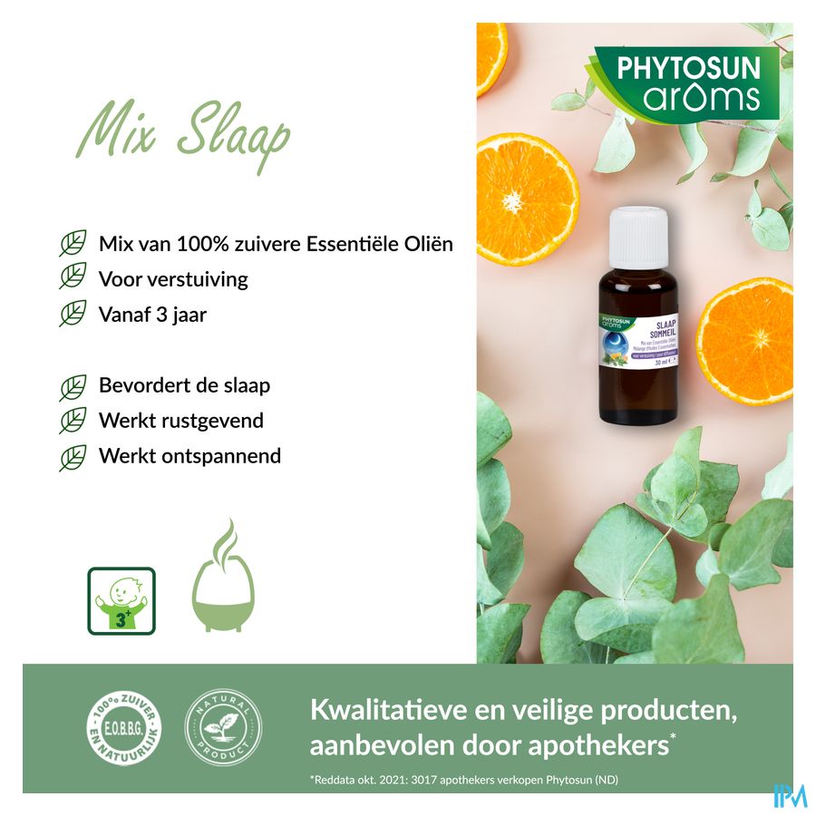 Phytosun® Mélange D’Huiles Essentielles – Sommeil – 30 ml – Favorise Le Sommeil