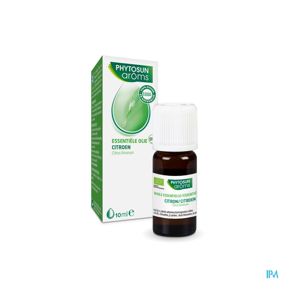 Phytosun® Huile Essentielle Citron bio – 10 ml – Rafraîchissant et purifiant