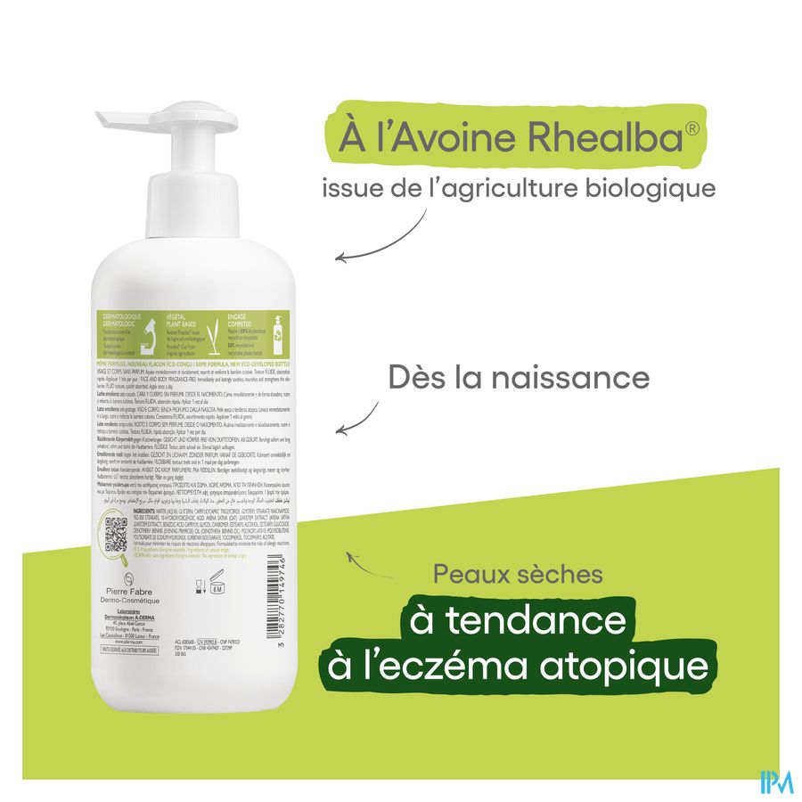 A-DERMA — EXOMEGA CONTROL — LAIT ÉMOLLIENT anti-grattage - Peaux sèches à tendance atopique