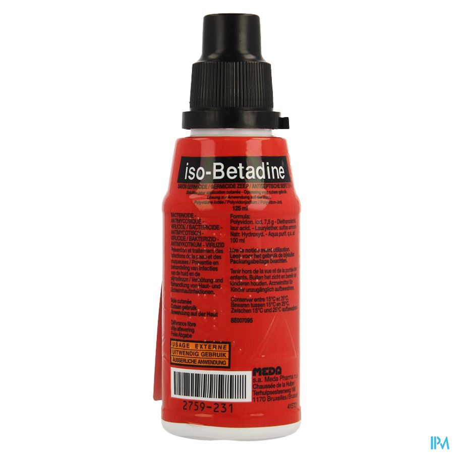 Iso Betadine Savon Germicide 7,5% 125ml