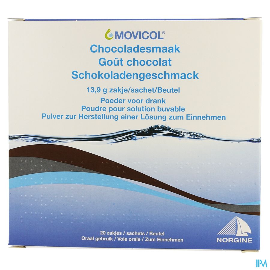 Movicol Gout Chocolat Sachets 20 X 13,7g
