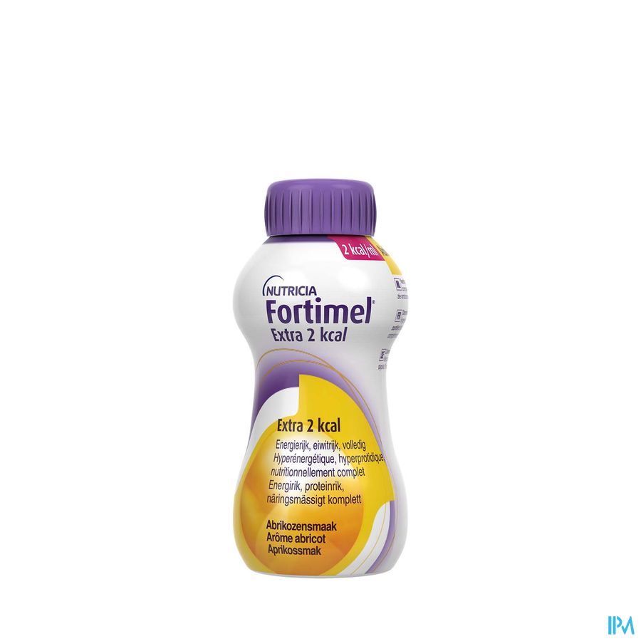 Fortimel Extra 2kcal Goût Abricot Bouteilles 4x200ml